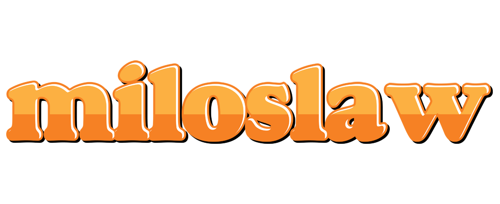 Miloslaw orange logo