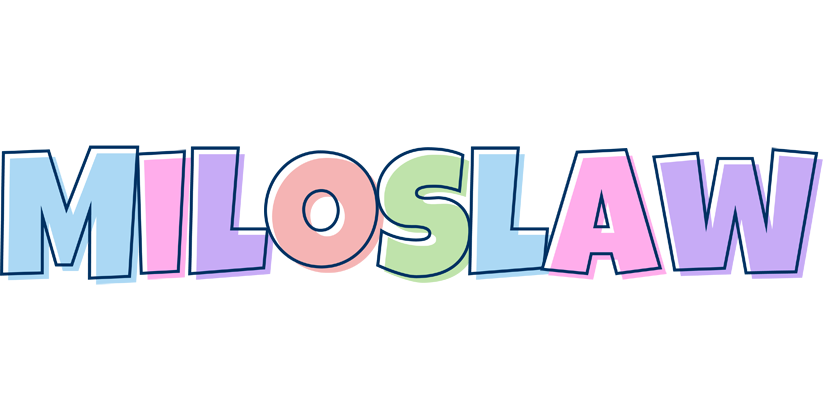Miloslaw pastel logo