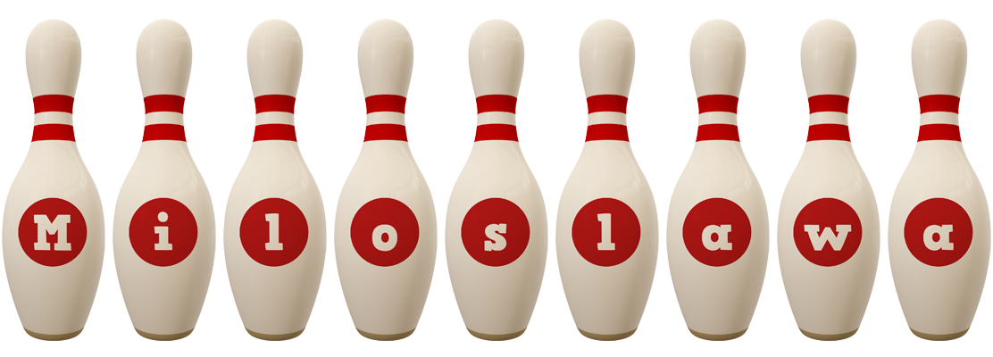 Miloslawa bowling-pin logo