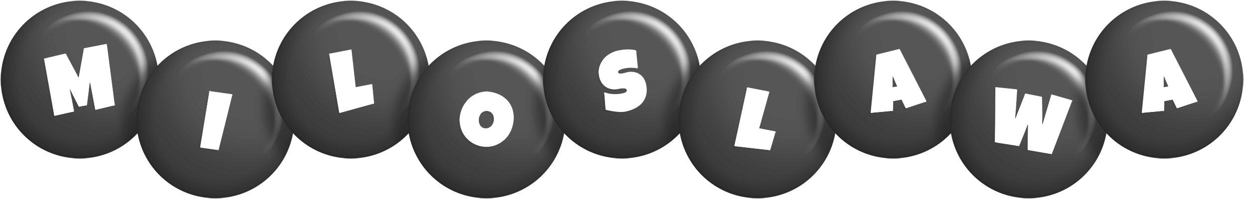 Miloslawa candy-black logo