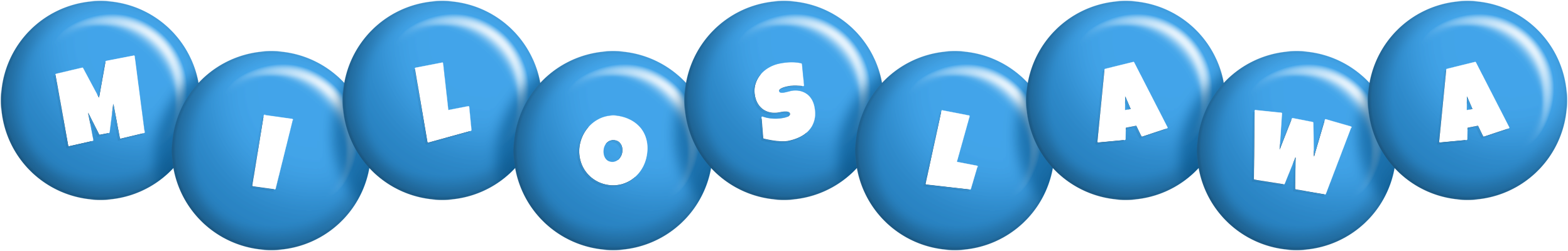 Miloslawa candy-blue logo