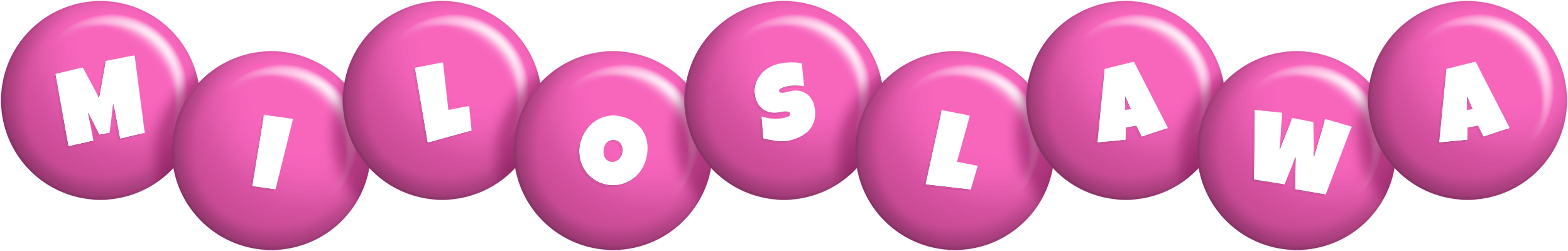 Miloslawa candy-pink logo