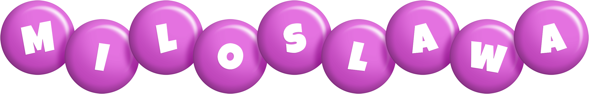 Miloslawa candy-purple logo