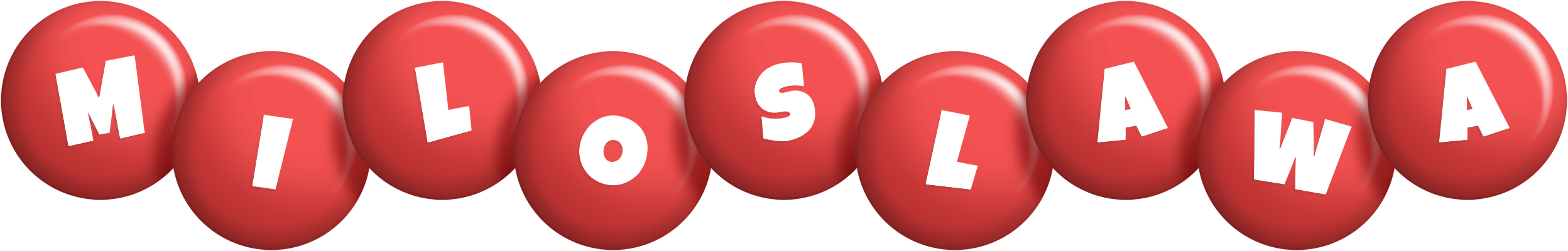 Miloslawa candy-red logo