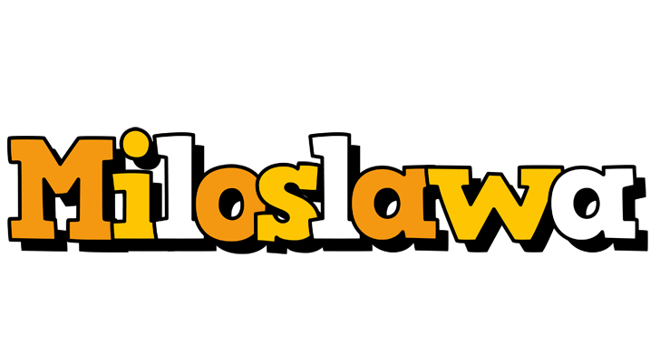 Miloslawa cartoon logo