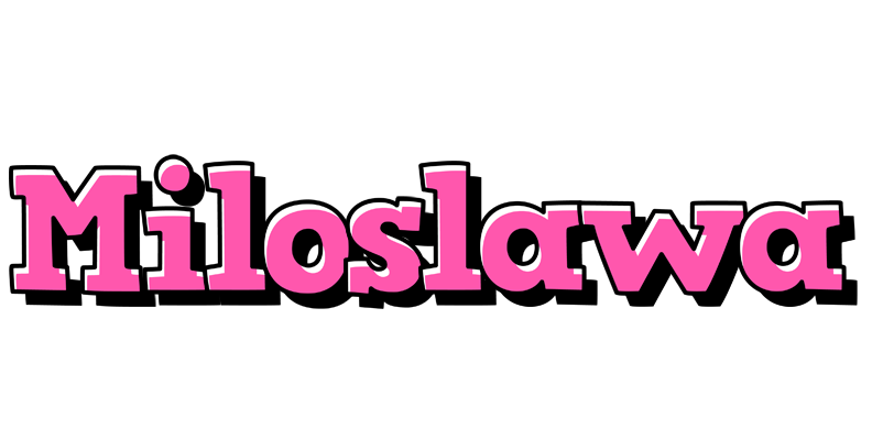 Miloslawa girlish logo
