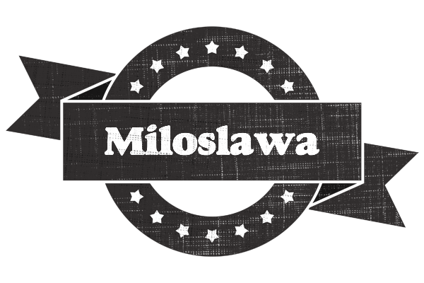 Miloslawa grunge logo
