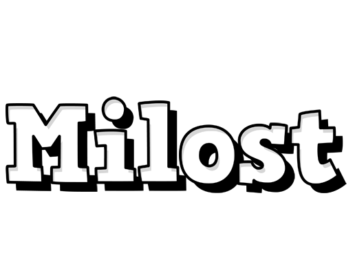 Milost snowing logo