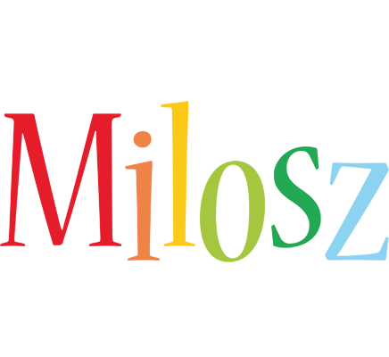 Milosz birthday logo