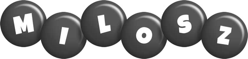 Milosz candy-black logo