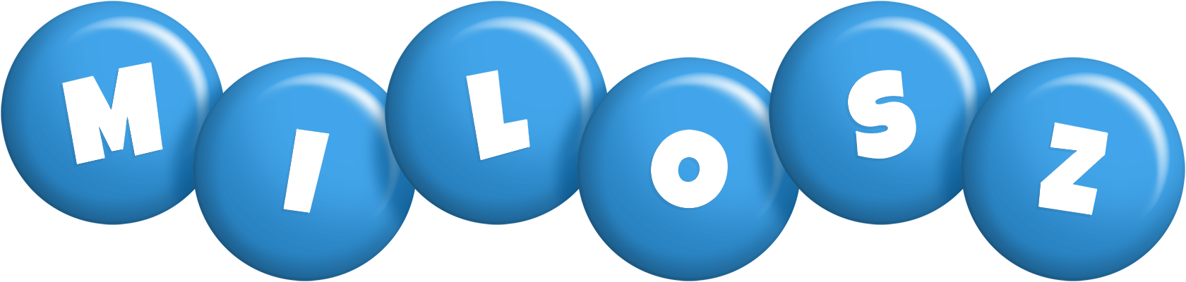 Milosz candy-blue logo
