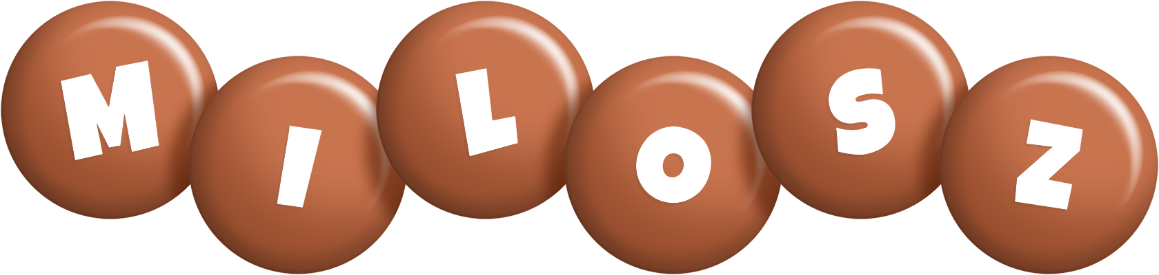 Milosz candy-brown logo
