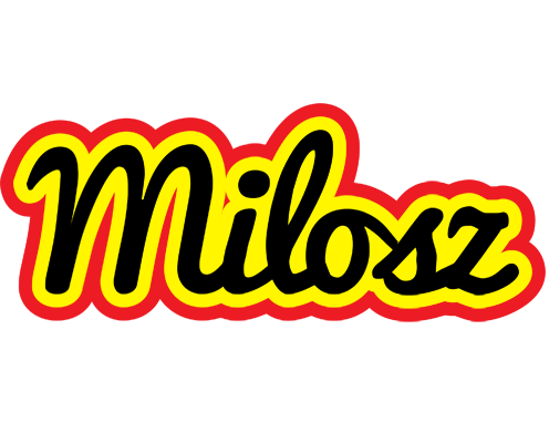 Milosz flaming logo
