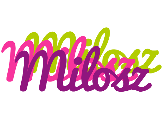 Milosz flowers logo