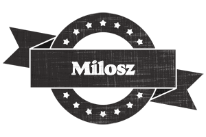 Milosz grunge logo