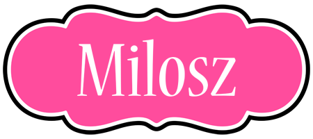 Milosz invitation logo