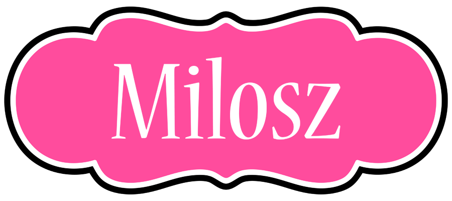Milosz invitation logo