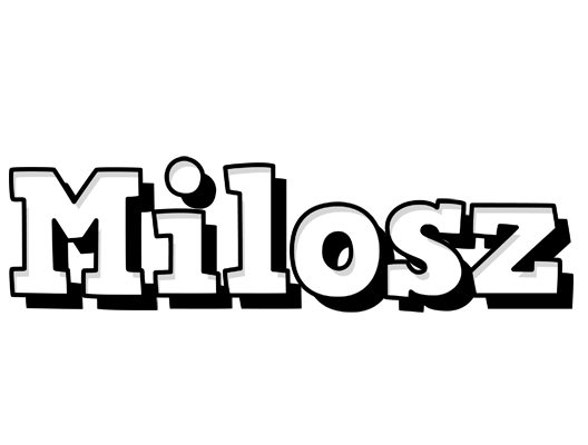 Milosz snowing logo