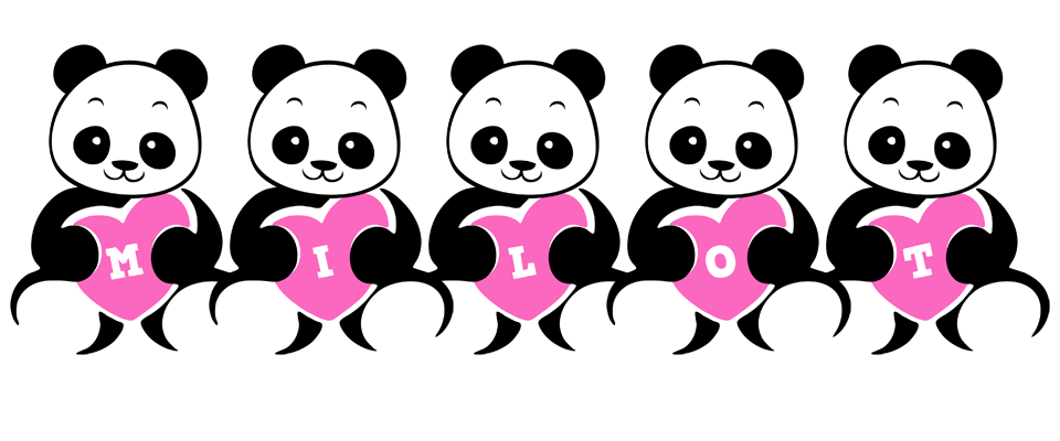 Milot love-panda logo