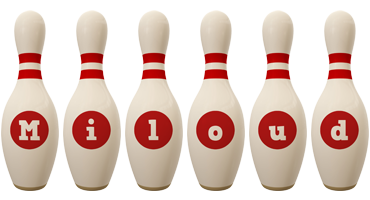 Miloud bowling-pin logo