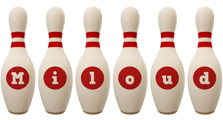 Miloud bowling-pin logo