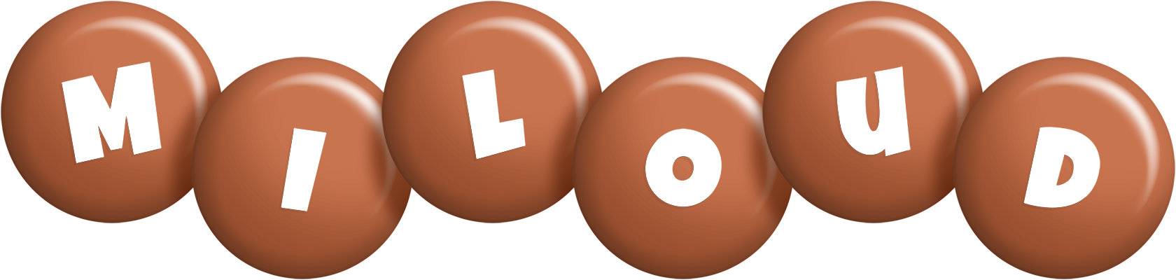 Miloud candy-brown logo
