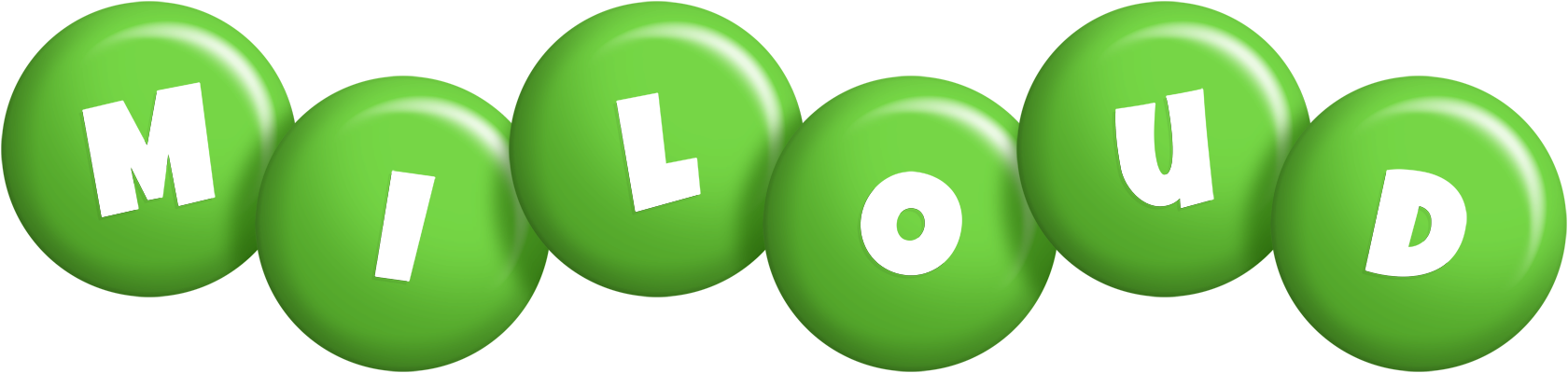 Miloud candy-green logo