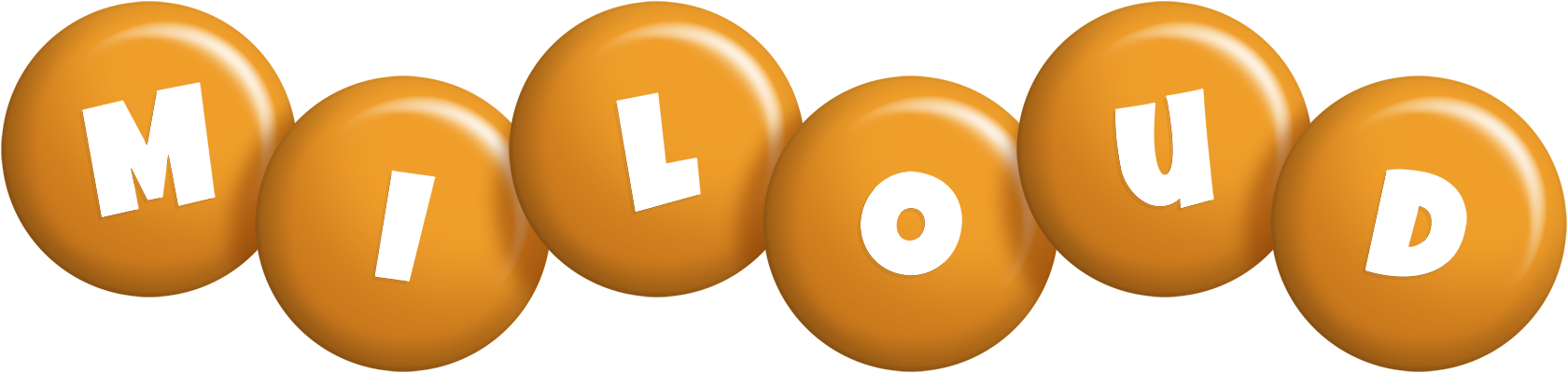 Miloud candy-orange logo