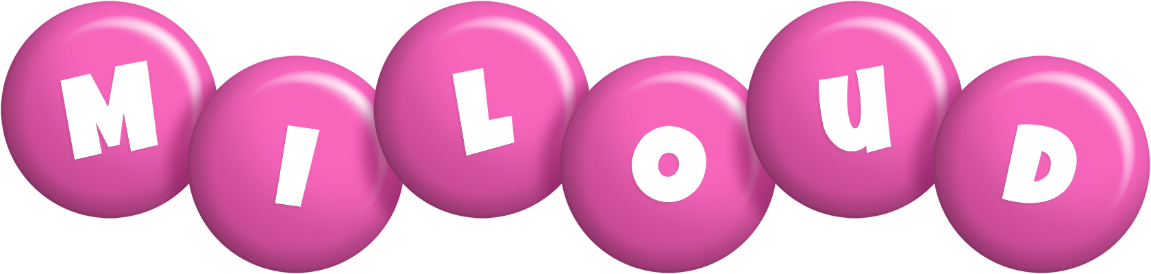 Miloud candy-pink logo