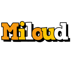 Miloud cartoon logo