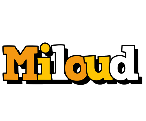 Miloud cartoon logo