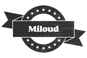 Miloud grunge logo