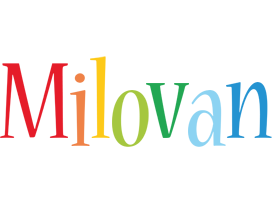 Milovan birthday logo