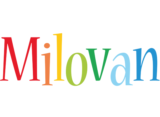 Milovan birthday logo