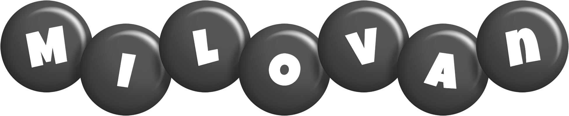 Milovan candy-black logo