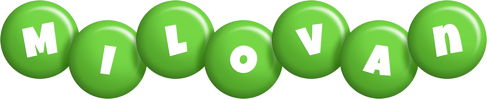 Milovan candy-green logo