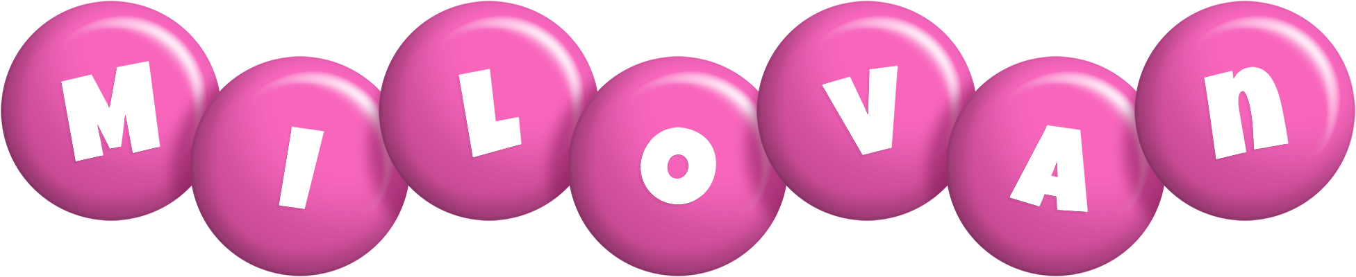 Milovan candy-pink logo