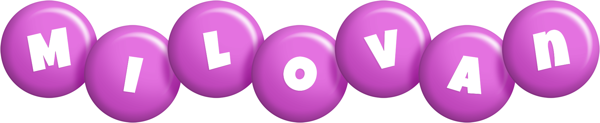 Milovan candy-purple logo