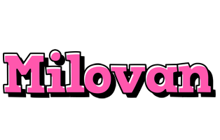 Milovan girlish logo