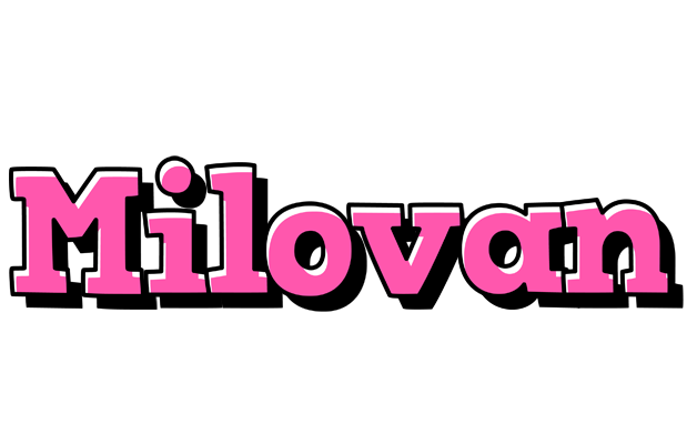 Milovan girlish logo