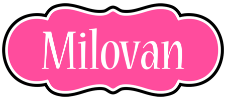 Milovan invitation logo