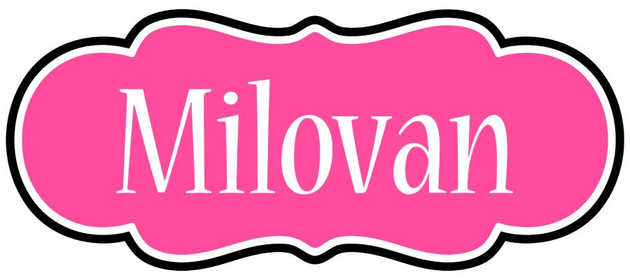Milovan invitation logo