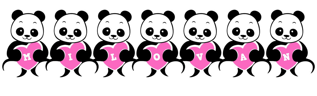 Milovan love-panda logo