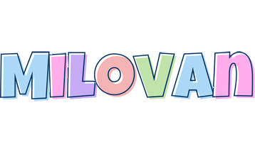 Milovan pastel logo