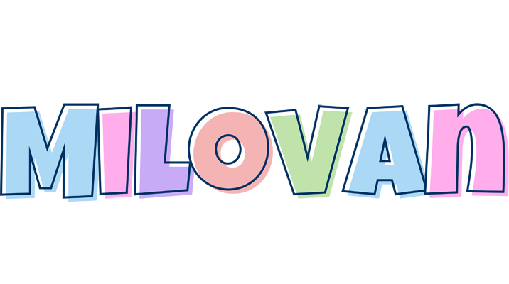 Milovan pastel logo