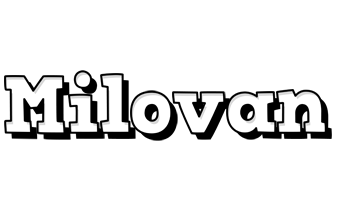 Milovan snowing logo