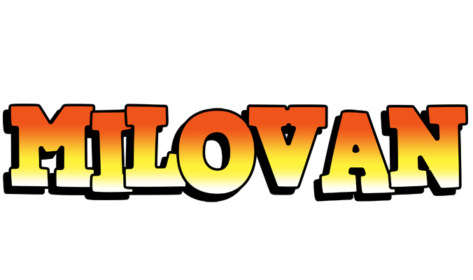 Milovan sunset logo