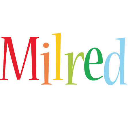 Milred birthday logo