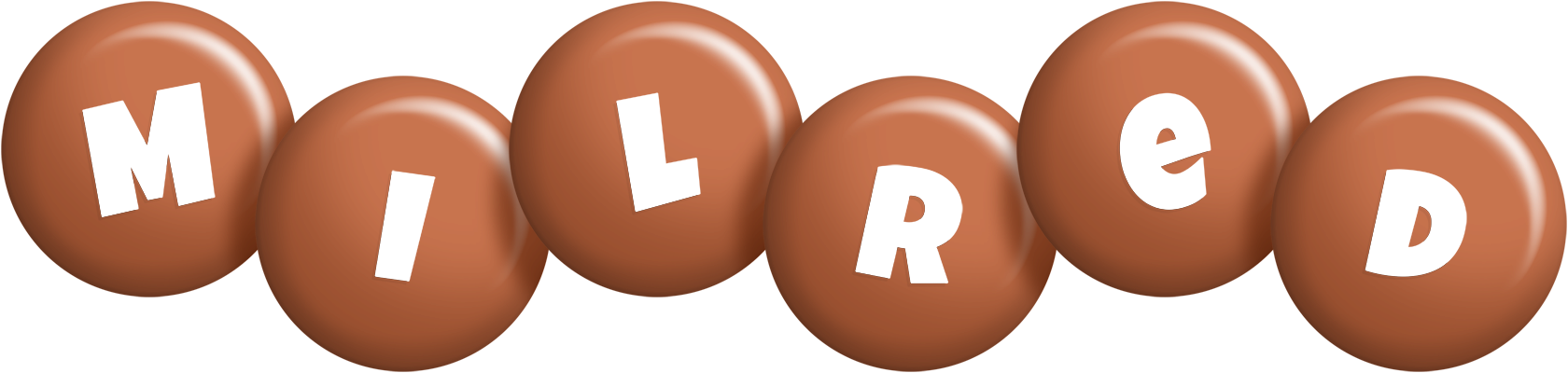 Milred candy-brown logo