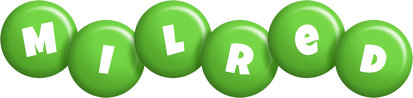 Milred candy-green logo